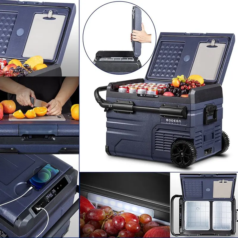 12V Portable Dual-Zone Car Fridge Freezer – 37-Quart Smart Cooler with App Control, Ideal for Camping, Overlanding, and Long-Distance Travel 2