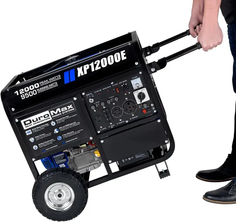 13,000-Watt Dual-Fuel Portable Generator – Electric Start, RV-Ready, and Whole-Home Backup Power