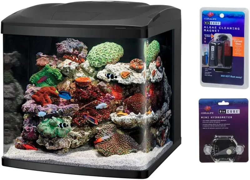 32-Gallon LED Aquarium Kit with Stand – Complete Freshwater or Saltwater Tank Setup for Beginners and Enthusiasts 2