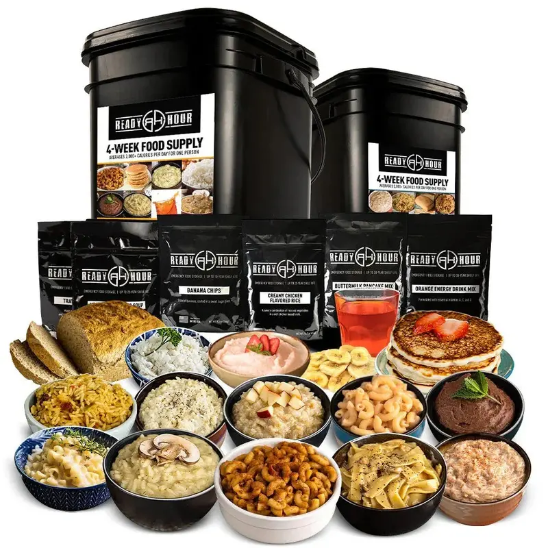 4-Week Emergency Food Supply Kit – Sustains 2,000+ Daily Calories for Preparedness