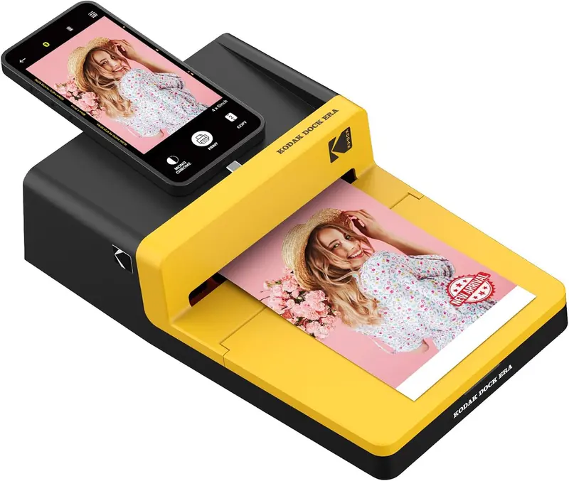 4PASS Mini Thermal Photo Printer – Wireless 4×6” Instant Print Device with Compact Design