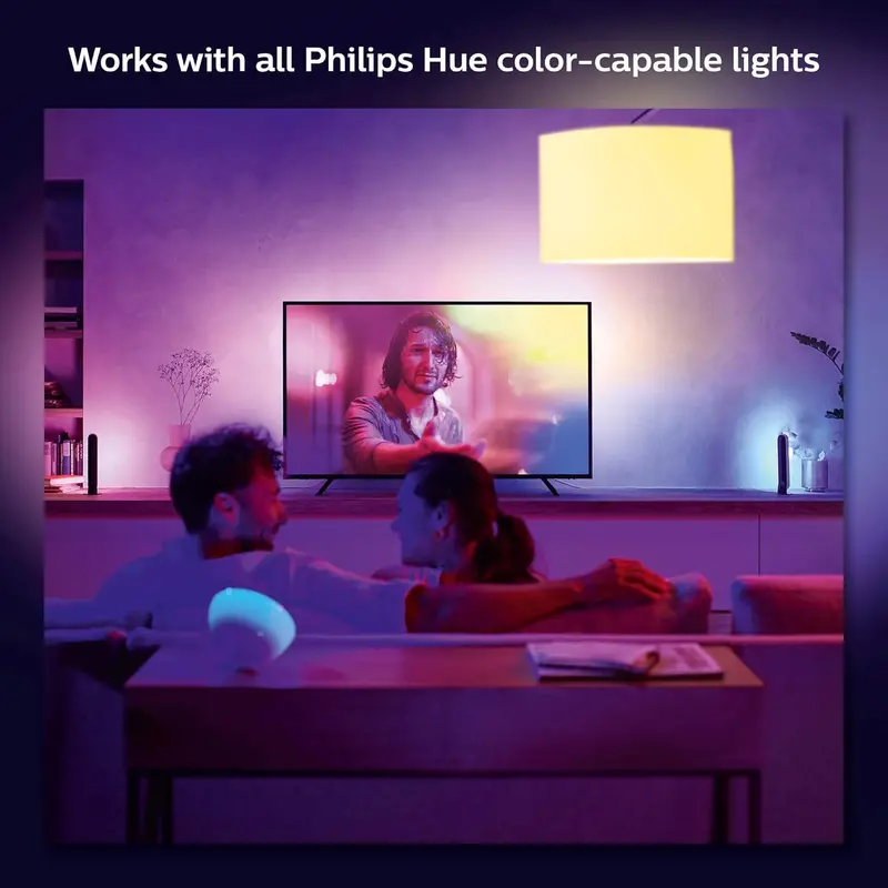 65-Inch Smart RGB LED TV Backlight Strip with Music Sync, Flowing Color Modes, and Low-Latency Game Mode