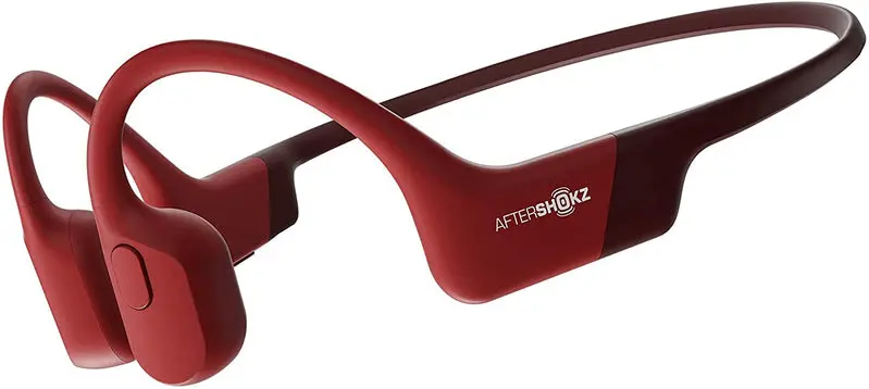 AfterShokz Aeropex Open-Ear Bone Conduction Headphones – Wireless Sport Headset in Cosmic Black