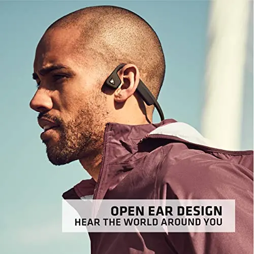 Aftershokz Titanium Wireless Bone Conduction Headphones – Open-Ear Bluetooth Design, Matte Black Finish