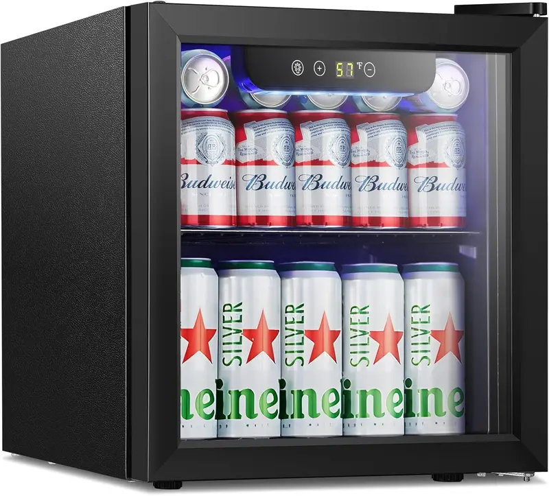 Antarctic Star Freestanding 68-Can Beverage Cooler with Tempered Glass Door and Digital Temperature Control 2