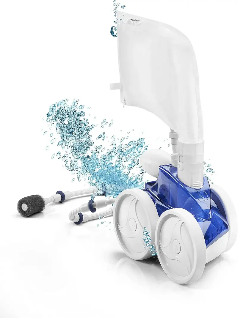 Automatic Triple-Jet In-Ground Pool Cleaner: 31-Foot Hose, Single-Chamber Debris Bag, Pressure-Powered Self-Propelled Vacuum 2