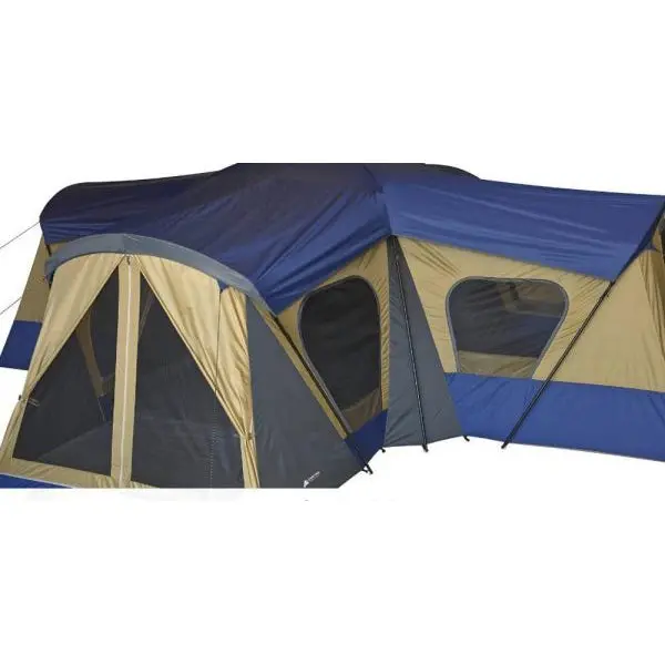 Base Camp 14-Person Cabin-Style Family Tent with Weather-Resistant Canopy
