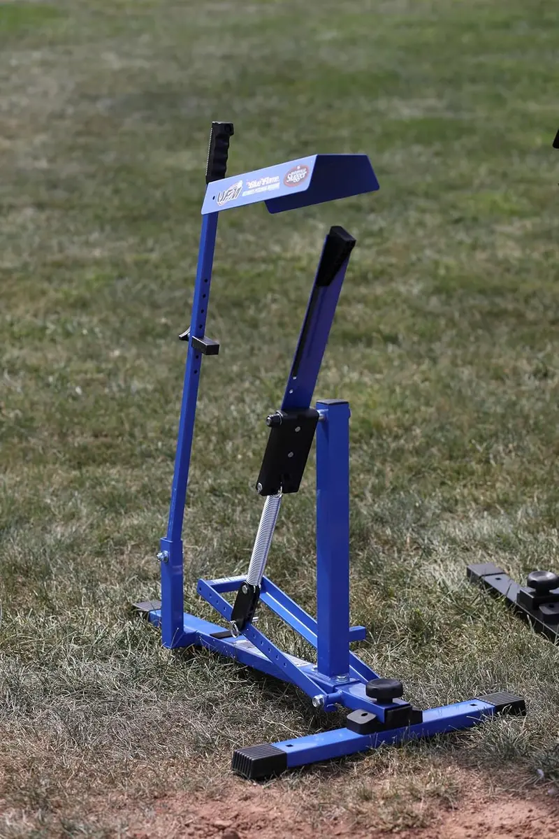 Blue Flame Adjustable Baseball Pitching Machine – Velocity & Trajectory Control for Youth and Adult Training