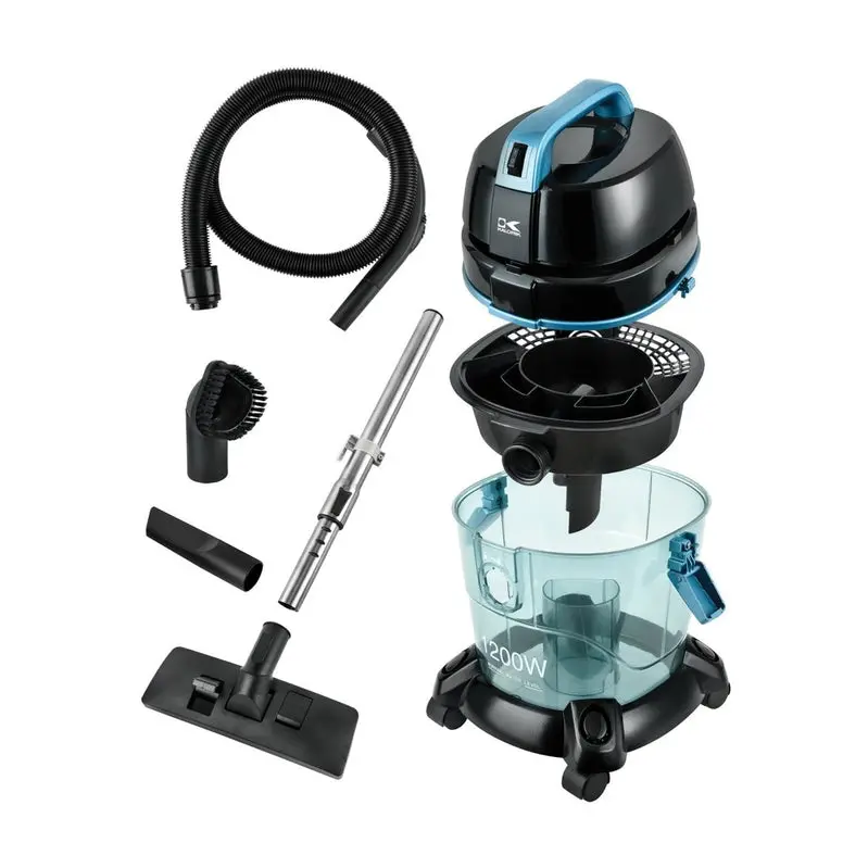 Blue Water Filtration Vacuum Cleaner – Wet/Dry Capability with HEPA Filtration and Cyclonic Separation