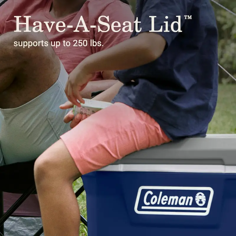 Coleman 100-Quart Wheeled Hard-Sided Cooler – Leakproof Insulated Design with Up to 5 Days of Ice Retention