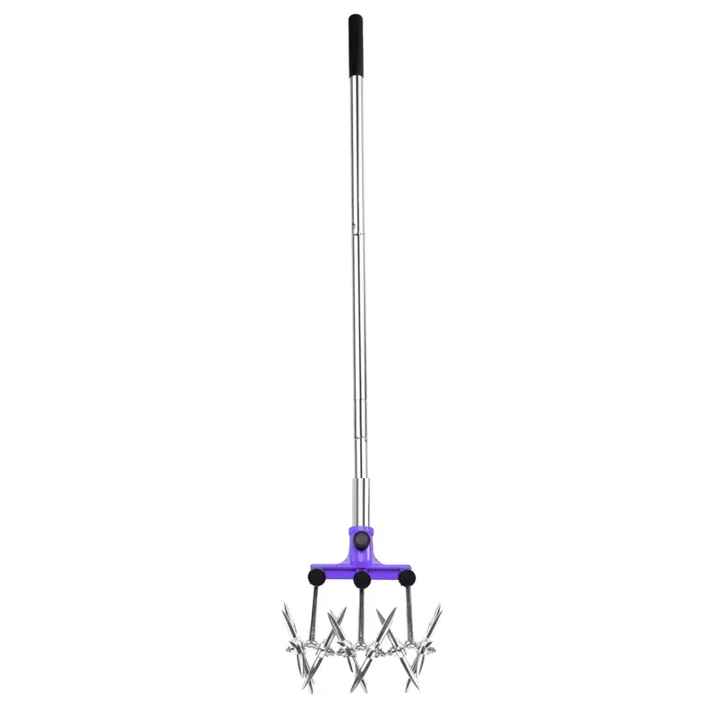 Compact Stainless Steel Cultivator – Handheld Rotary Tiller for Tight-Space Soil Prep 2