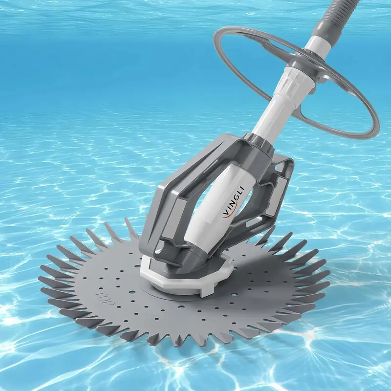 Crawling Automatic Pool Vacuum – 33-Foot Hose Robotic Cleaner for In-Ground and Above-Ground Pools (Navy/White) 2