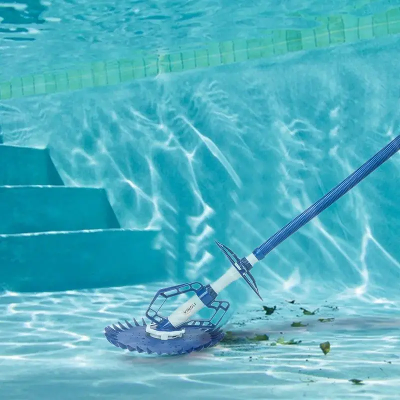 Crawling Automatic Pool Vacuum – 33-Foot Hose Robotic Cleaner for In-Ground and Above-Ground Pools (Navy/White)