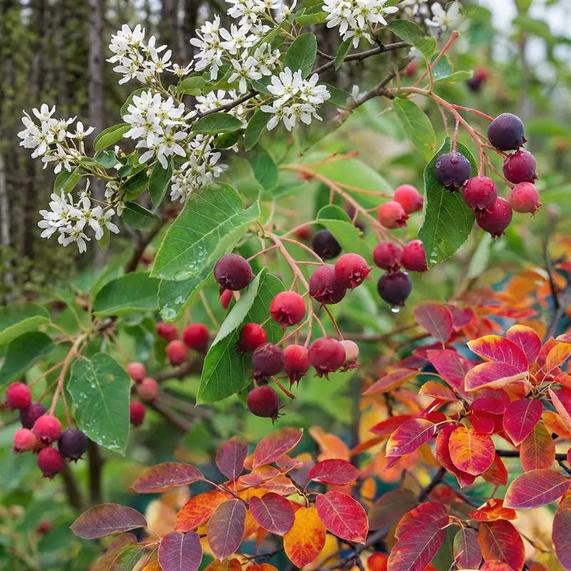 Downy Serviceberry Shrub – Native Spring-Blooming Shrub That Bears Edible Berries