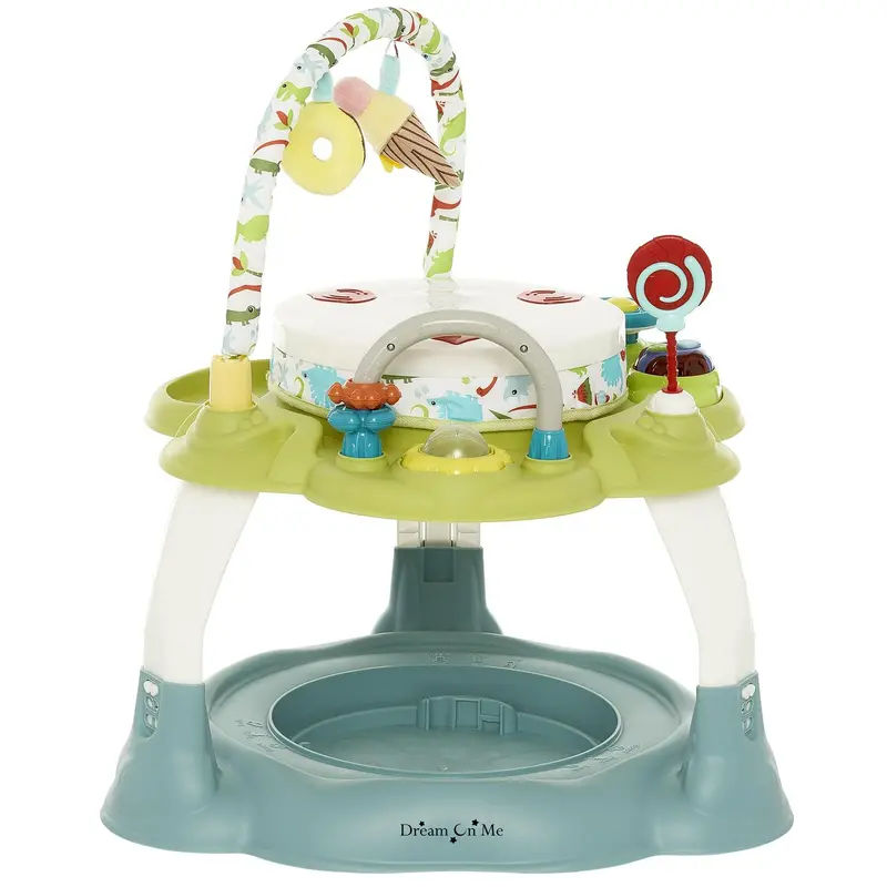 Dream On Me Carnival 3-in-1 Activity Center – Convertible Play Gym, Bouncer, and Baby Seat with Toys
