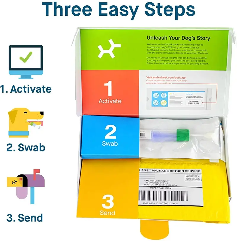 Embark Canine DNA Test — Comprehensive Breed, Ancestry, and Health Analysis Kit