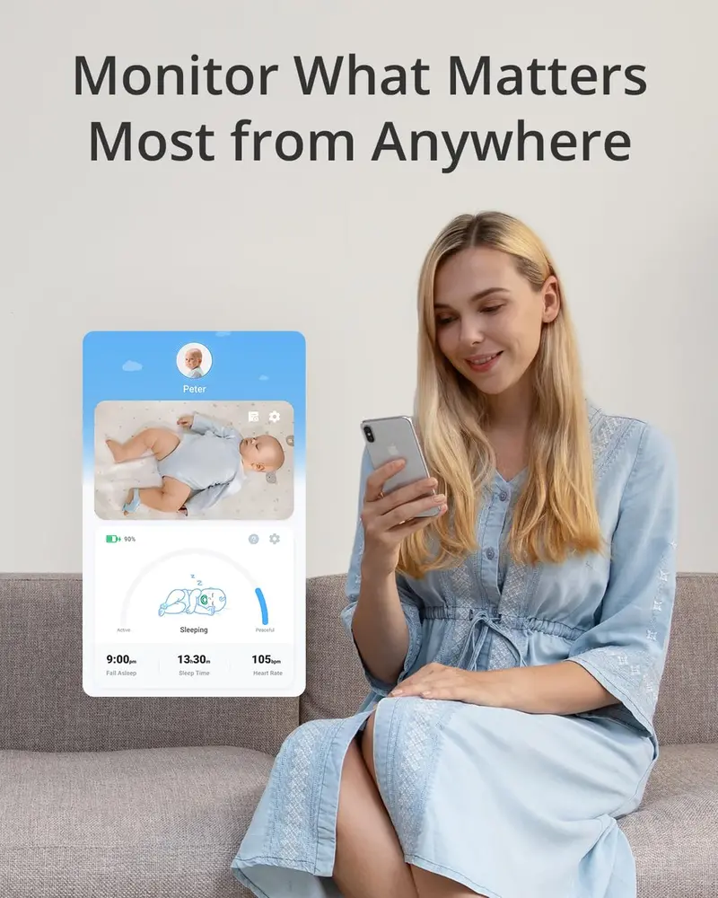 eufy Baby Smart Sock S320 Wearable Monitor – Pulse Oximetry, 2K HD Camera, and Instant Health Alerts