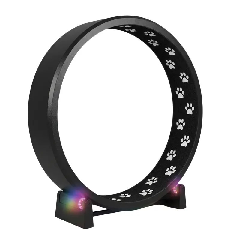 Extra-Large 48-Inch Cat Exercise Wheel with Black Felt Traction Band for Quiet Operation