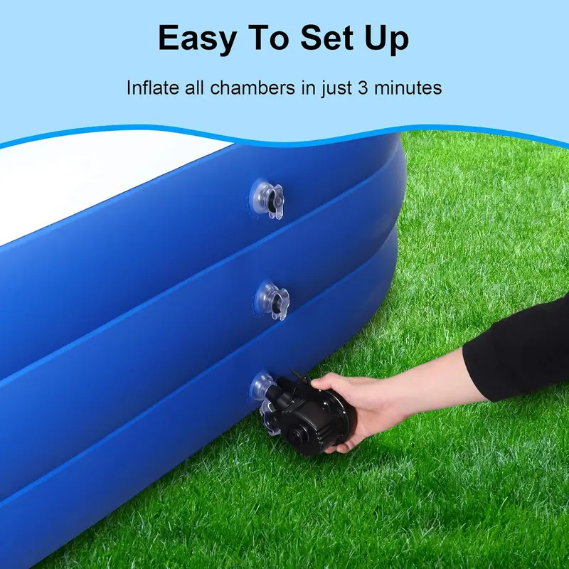 Extra-Large Backyard Inflatable Family Pool – 120" x 72" x 22" Heavy-Gauge Vinyl Pool for Summer Play & Toddler Safety