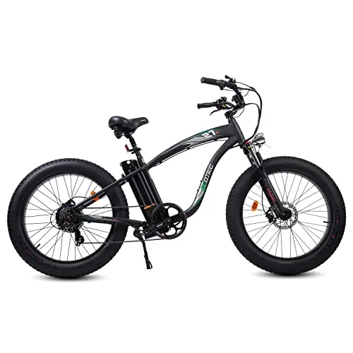 Fat-Tire E-Bike – 750W Aluminum-Framed Electric Bicycle with Front Suspension and 48V Battery
