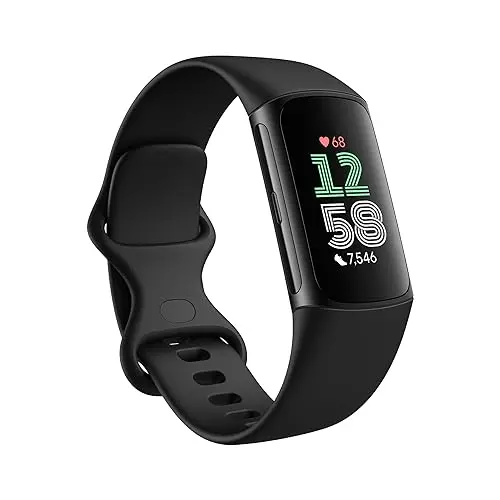 Fitbit Charge 6 Fitness Tracker – Advanced Wearable with Built-in GPS, Google Wallet Integration, and Voice Assistant Compatibility