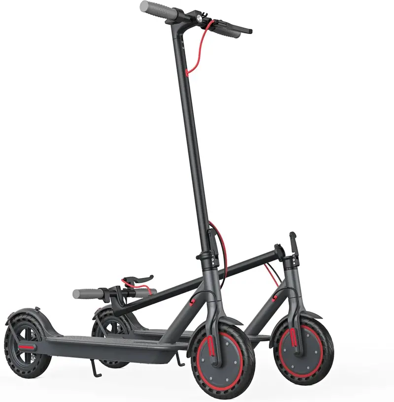 Foldable 350W Electric Commuter Scooter – 8.5" Solid Tires, 19 MPH Max Speed, App-Controlled Dual Braking