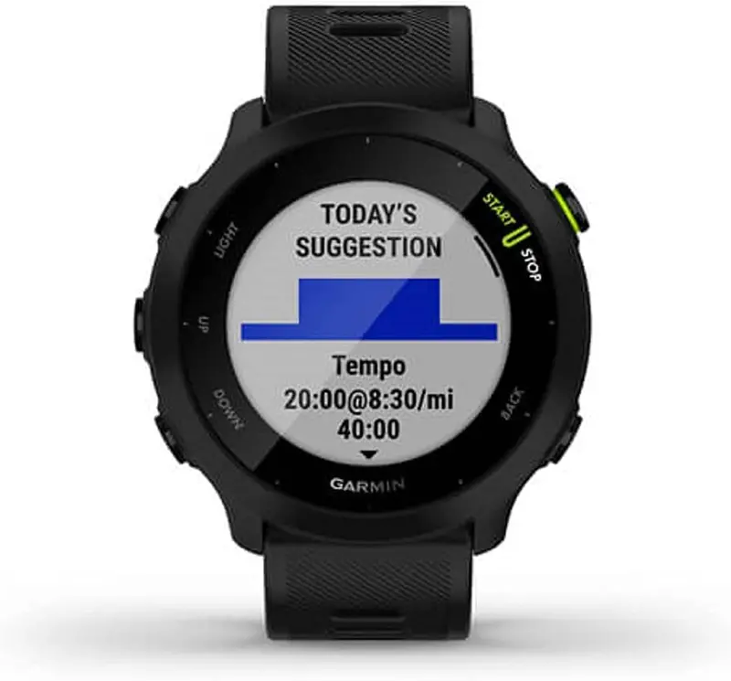 Garmin Forerunner 55 GPS Running Watch – Advanced Metrics Including Heart Rate Monitoring, PacePro Training Plans, and Up to 2 Weeks of Battery Life 2