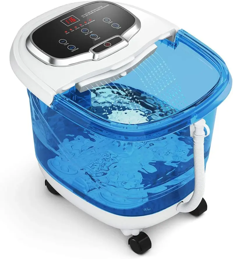 Giantex Heated Foot Spa Massager with Adjustable Hydrotherapy Water Jets