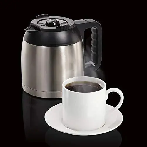 Hamilton Beach FlexBrew Dual-Brew Thermal Coffee Maker – Model 49966 (K-Cup + Ground Coffee), Programmable Timer, Black & Stainless Steel