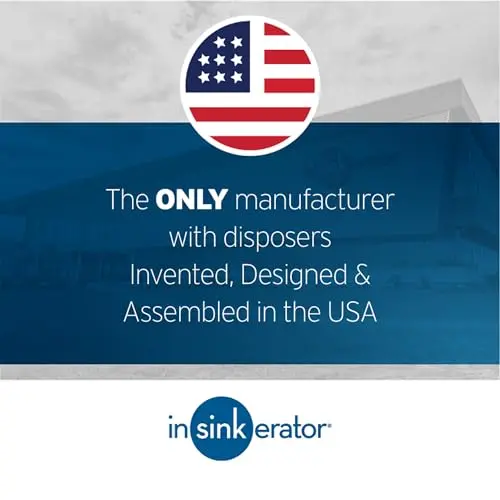 InSinkErator Badger 5 Garbage Disposal – 1/2 HP Continuous Feed Unit with Space-Saving Mount and Quick Lock Installation