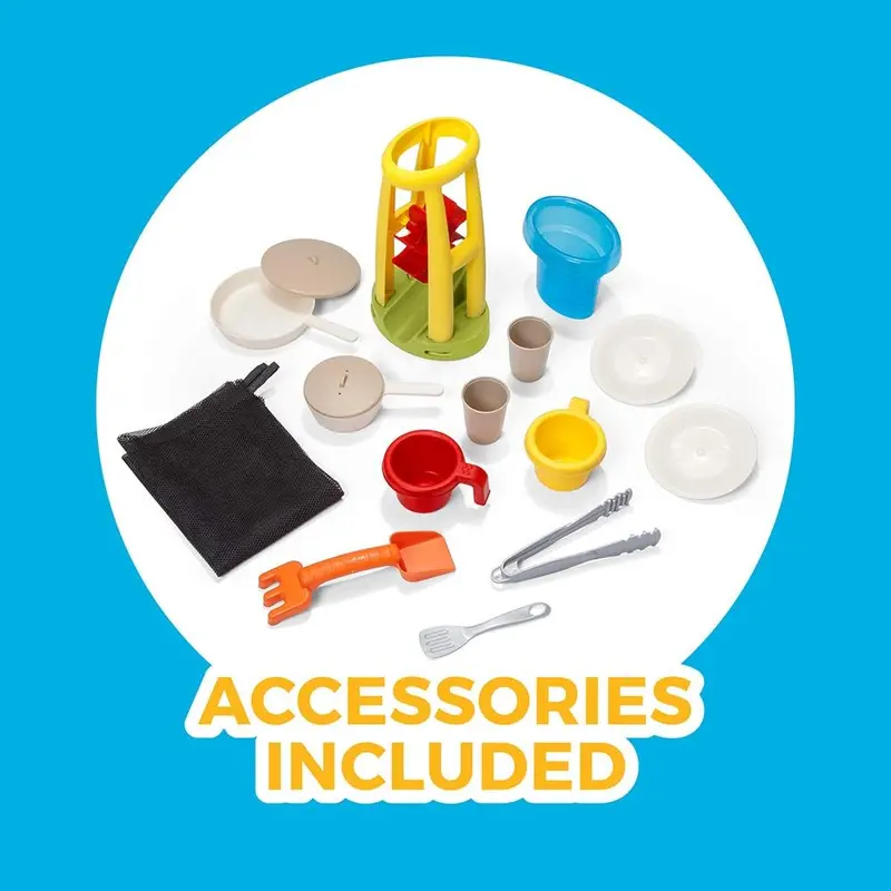 Kids’ Canopy Patio Playset – Dual-Use Indoor/Outdoor Kitchen-Themed Activity Center