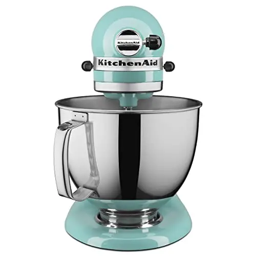 KitchenAid Artisan Stand Mixer – 5-Quart Tilt-Head Unit with Detachable Pouring Shield for Clean Operation