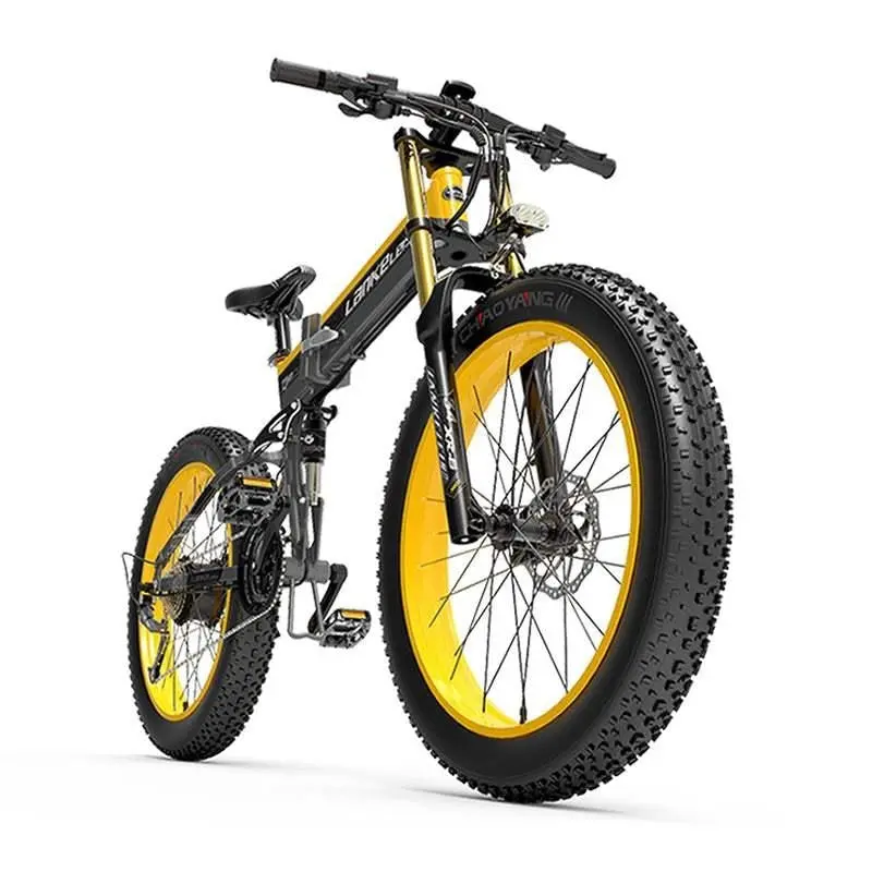 Lankeleisi XT750 Plus Fat Tire E-MTB – 1000W Motor, 26" Wheels, Dual Crown Fork, Foldable Frame, 17.5Ah Battery 2