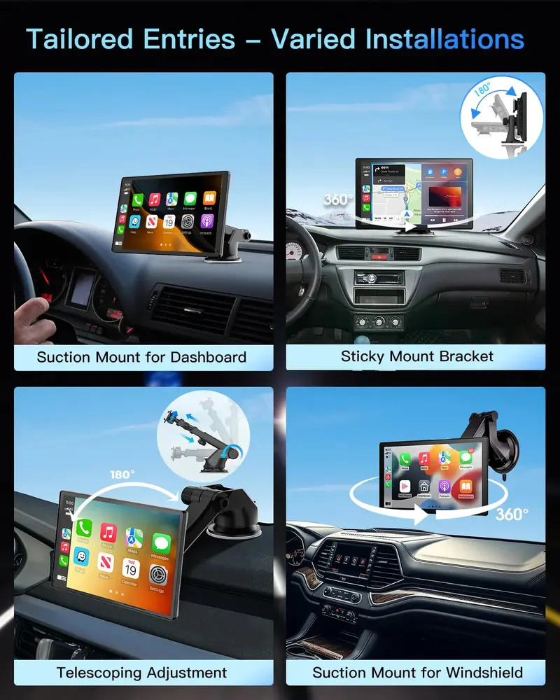 Laviay Wireless CarPlay Head Unit – 4K Dash Cam Integrated Infotainment System for Modern Vehicles