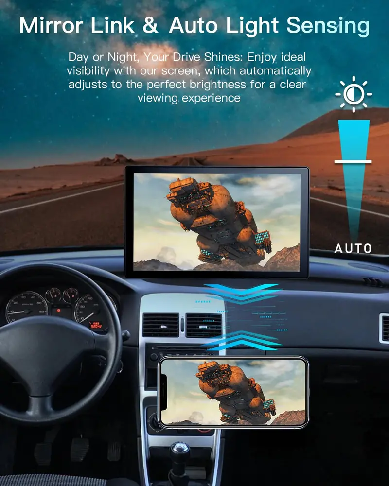 Laviay Wireless CarPlay Head Unit – 4K Dash Cam Integrated Infotainment System for Modern Vehicles
