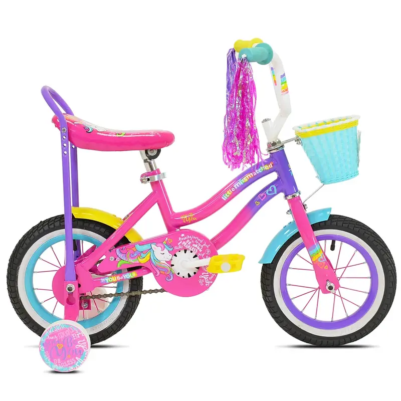 Let You Be You Unicorn Balance Bike – 12-Inch Pink and Purple Toddler Bike 2