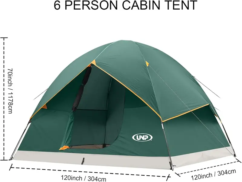 Lightweight Dome Camping Tent – Versatile 2–6 Person Shelter for Hiking, Beach, and Backpacking