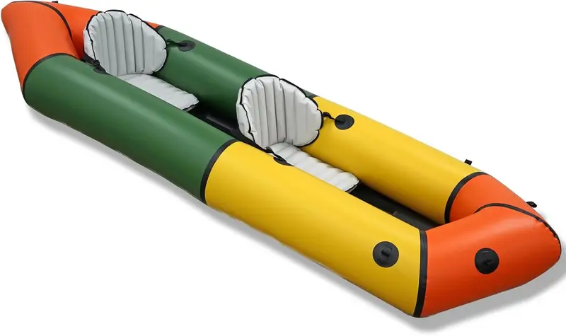 Lightweight TPU Inflatable Packraft – Solo or Two-Person Kayak for Lakes, Rivers, and Remote Expeditions 2