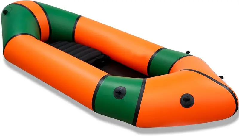 Lightweight TPU Inflatable Packraft – Solo or Two-Person Kayak for Lakes, Rivers, and Remote Expeditions