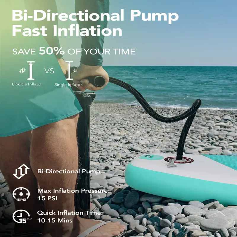 Marnur 6-Inch Thick Inflatable Stand-Up Paddle Board (SUP) for Stability and Performance