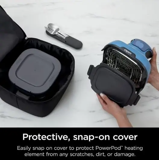 Ninja Crispi 5-in-1 Portable Glass Air Fryer with Dual Batch Containers
