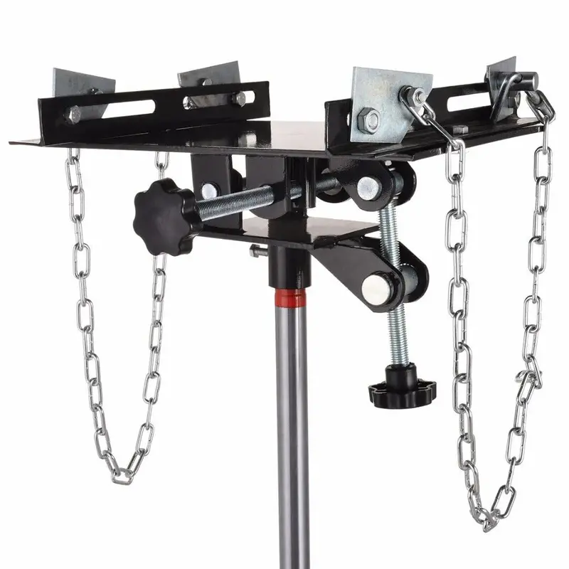 Red 1660-Lb Hydraulic Transmission Jack – Vertical Lift with 360° Rotating Casters and 33"–70" Adjustable Height Range