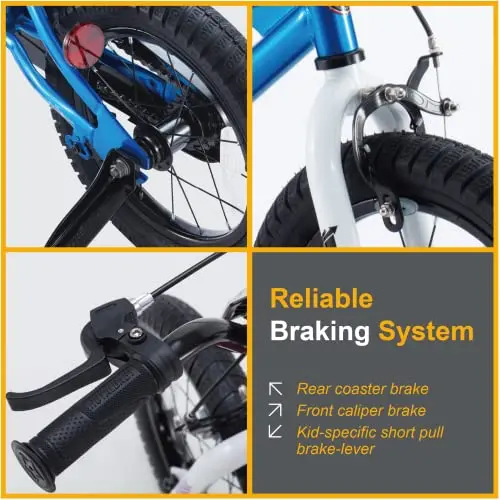Royalbaby Freestyle Kids’ BMX Bike – Unisex Cruiser Bicycle for Boys and Girls