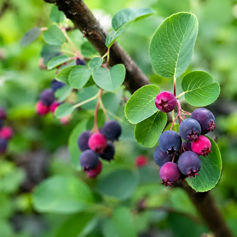 Saskatoon Serviceberry Shrub – Nutrient-Dense Berry Producer with Drought Adaptability