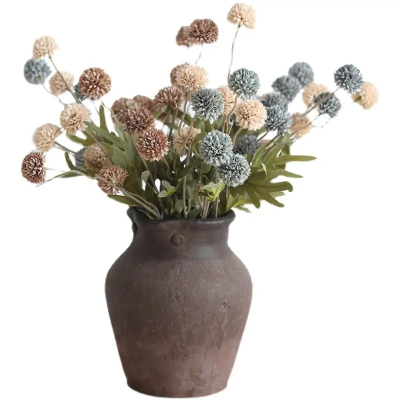 Silk Dandelion Stem Set – Five-Head Branch for Wedding Decor and Interior Styling (67 cm)