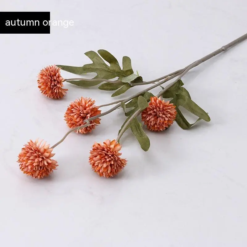 Silk Dandelion Stem Set – Five-Head Branch for Wedding Decor and Interior Styling (67 cm)