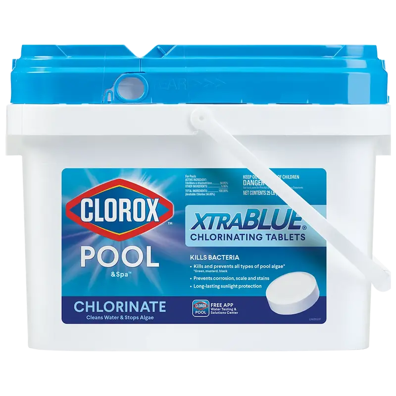 Slow-Release Chlorine Tablets for Swimming Pools – 25-Pound Bulk Sanitizer Pack for Consistent Water Clarity and Safety