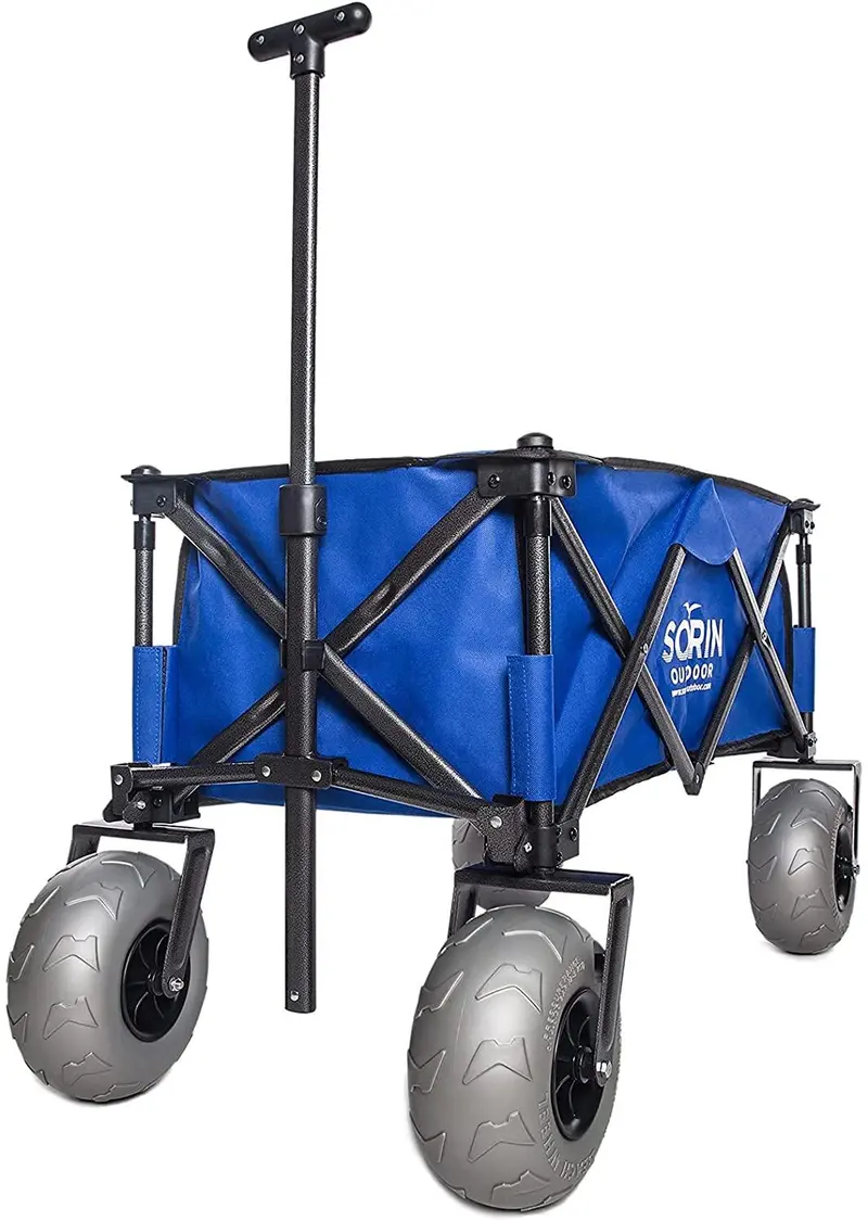 Sorin Heavy-Duty Beach Cart – Oversized Balloon Wheels, Reinforced Fabric Body, Optimized for Sand and Rough Terrain