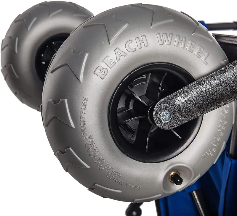 Sorin Heavy-Duty Beach Cart – Oversized Balloon Wheels, Reinforced Fabric Body, Optimized for Sand and Rough Terrain