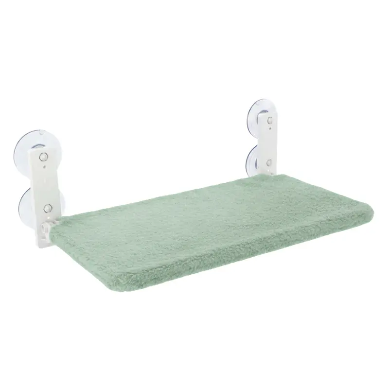 Suction Cup Cat Window Hammock Featuring Reversible Cover and Strong Glass Adhesion